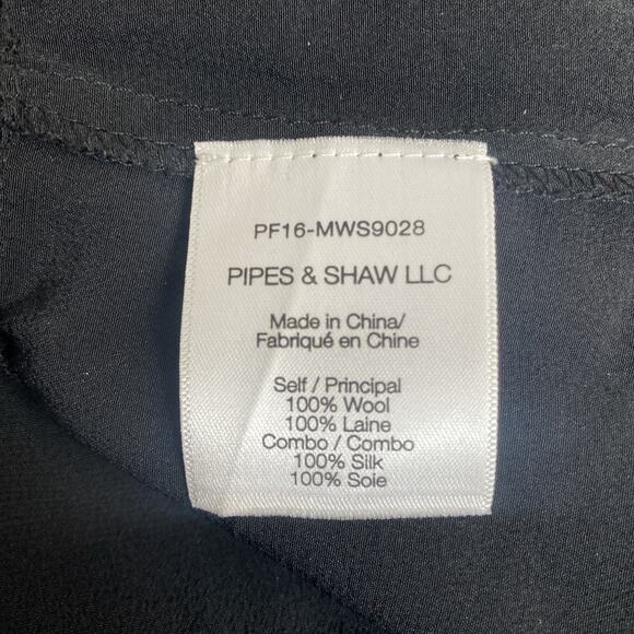 Veronica Beard Mixed Media Sweater Pullover Top Blouse Tunic Wool Silk Black M - Picture 5 of 7